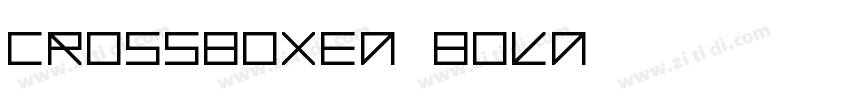 CrossBoxed Bold字体转换